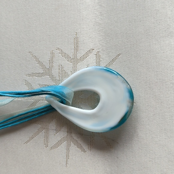 Glass Teardrop Necklace - Picture 6 of 6